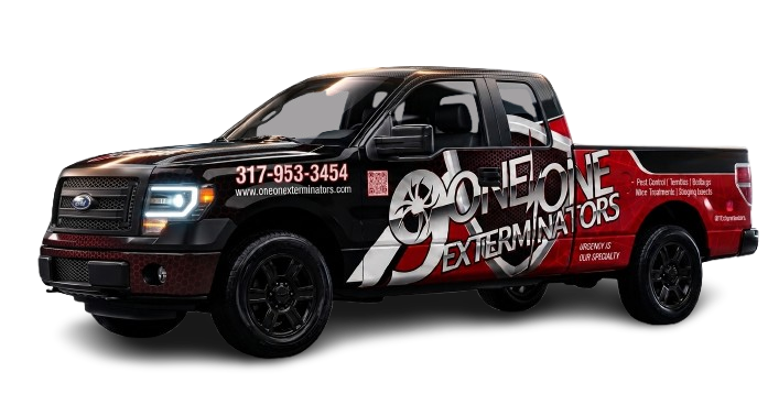 One One Exterminators wrapped truck